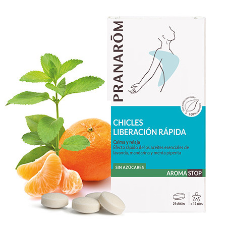 PRANAROM AROMASTOP CHICLES LIBERACIÓN RÁPIDA PRANAROM AROMASTOP CHICLES LIBERACIÓN RÁPIDA