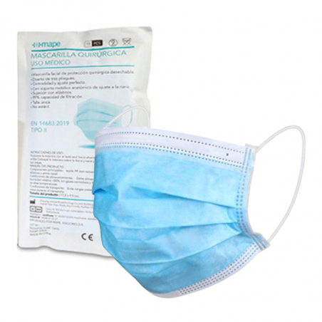 MAPE MASCARILLAS QUIRÚRGICAS ADULTOS TIPO II PACK 10U MAPE MASCARILLAS QUIRÚRGICAS ADULTOS TIPO II PACK 10U