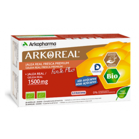 ARKOREAL JALEA REAL FRESCA PREMIUM FORTE PLUS 1500MG 2O AMPOLLAS ARKOREAL JALEA REAL FRESCA PREMIUM FORTE PLUS 1500MG 2O AMPOLLAS