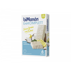 BIMANAN beKOMPLETT BARRITAS CHOCOLATE BLANCO CON LIMON Y COCO 6U