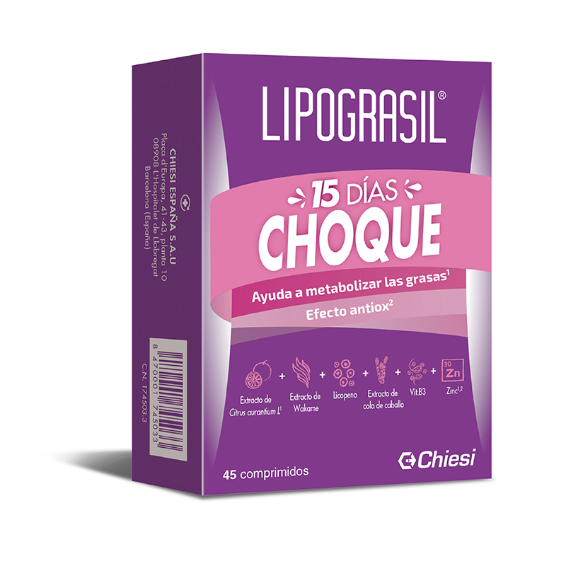 LIPOGRASIL 15 DÍAS CHOQUE 45 COMPRIMIDOS