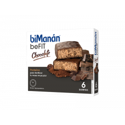 BIMANAN beFIT BARRITAS CHOCOLATE 6 UNIDADES