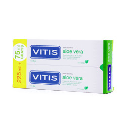 VITIS PASTA ALOE VERA SABOR MENTA DUPLO 225ML + 75ML GRATIS