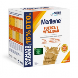 MERITENE FUERZA Y VITALIDAD CAFÉ DESCAFEINADO 30 SOBRES PACK AHORRO