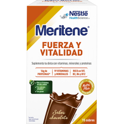 MERITENE FUERZA Y VITALIDAD CHOCOLATE 15 SOBRES