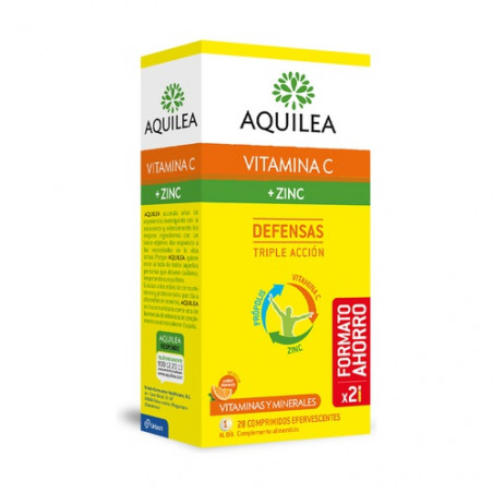 AQUILEA VITAMINA C + ZINC COMPRIMIDOS EFERVESCENTES AQUILEA VITAMINA C + ZINC COMPRIMIDOS EFERVESCENTES