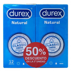 DUREX NATURAL PLUS PRESERVATIVOS DUPLO 2x12U