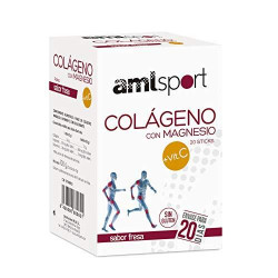 COLAGENO CON MAGNESIO + VIT.C SPORT SABOR FRESA 20 STICKS