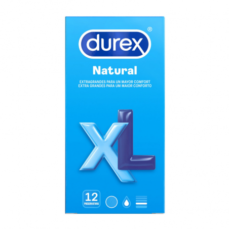 DUREX NATURAL XL PRESERVATIVOS 12U