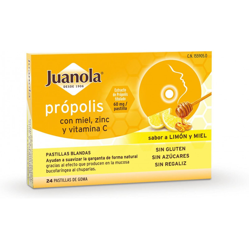 JUANOLA PROPOLIS VITAMINA C ZINC LIMON Y MIEL