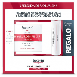 EUCERIN HYALURON FILLER VOLUME LIFT PIEL SECA 15 FPS 50ML + REGALO