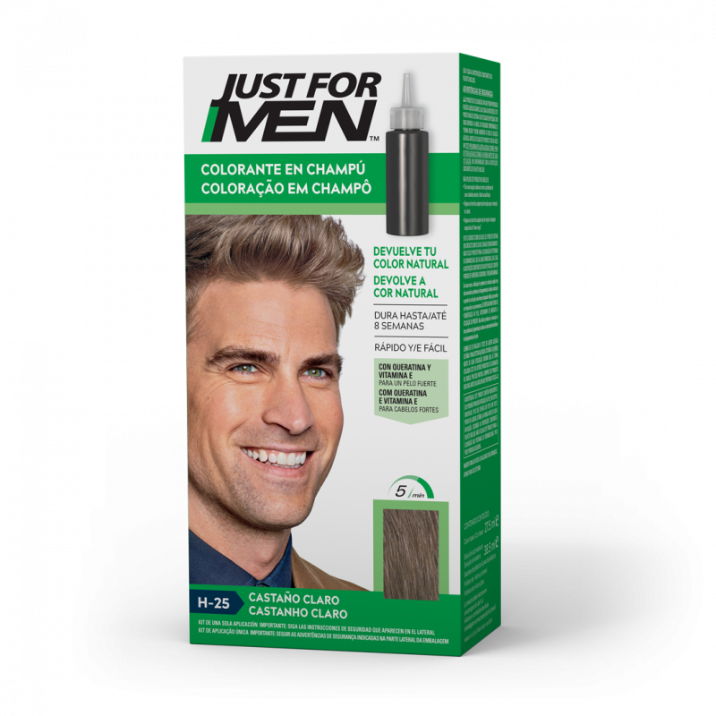 JUST FOR MEN COLORANTE H-25 CASTAÑO CLARO