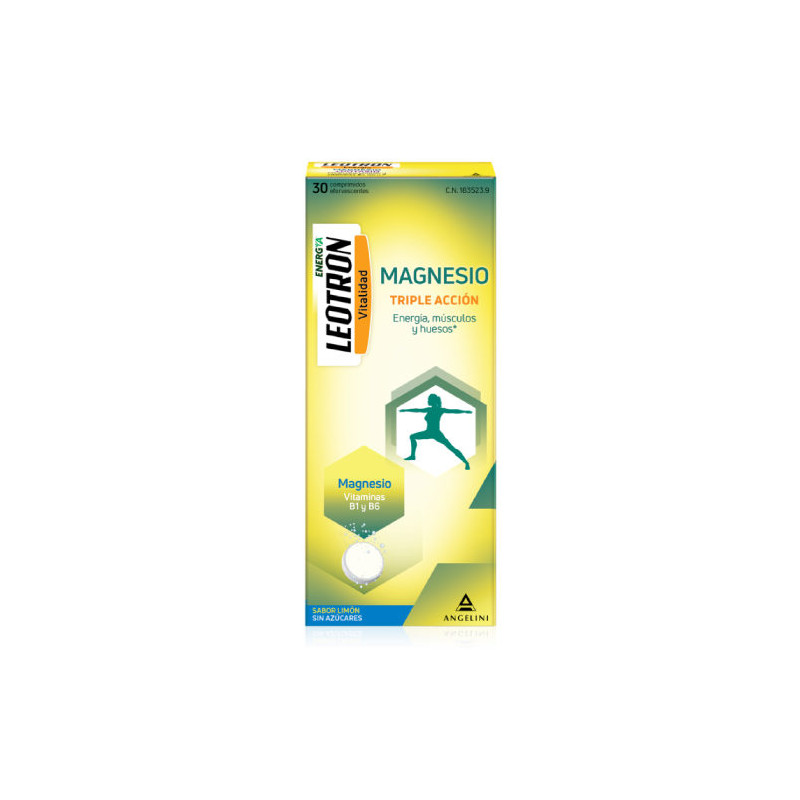 LEOTRON MAGNESIO SABOR LIMON COMPRIMIDOS EFERVESCENTES