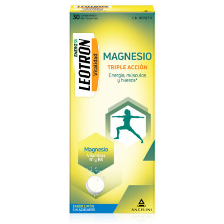 LEOTRON MAGNESIO SABOR LIMON COMPRIMIDOS EFERVESCENTES