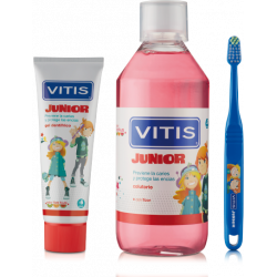 VITIS PACK JUNIOR COLUTORIO Y CEPILLO + GEL DENTIFRICO DE REGALO