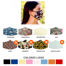 MASCARILLA HIGIÉNICA ADULTO TELA REUTILIZABLE ERGONOMICA