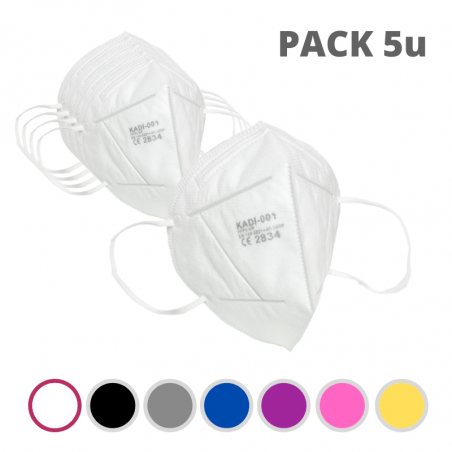 BIPSALUT PACK 5 MASCARILLAS FFP2 ADULTOS HOMOLOGADA BIPSALUT PACK 5 MASCARILLAS FFP2 ADULTOS HOMOLOGADA