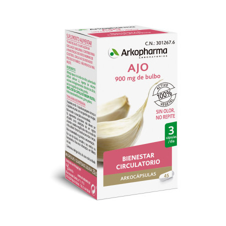 ARKOCAPSULAS AJO BIENESTAR CIRCULATORIO CAPSULAS ARKOCAPSULAS AJO BIENESTAR CIRCULATORIO CAPSULAS