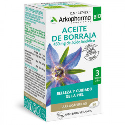 ARKOCAPSULAS BORRAJA BELLEZA Y CUIDADO PIEL 50 CAPSULAS
