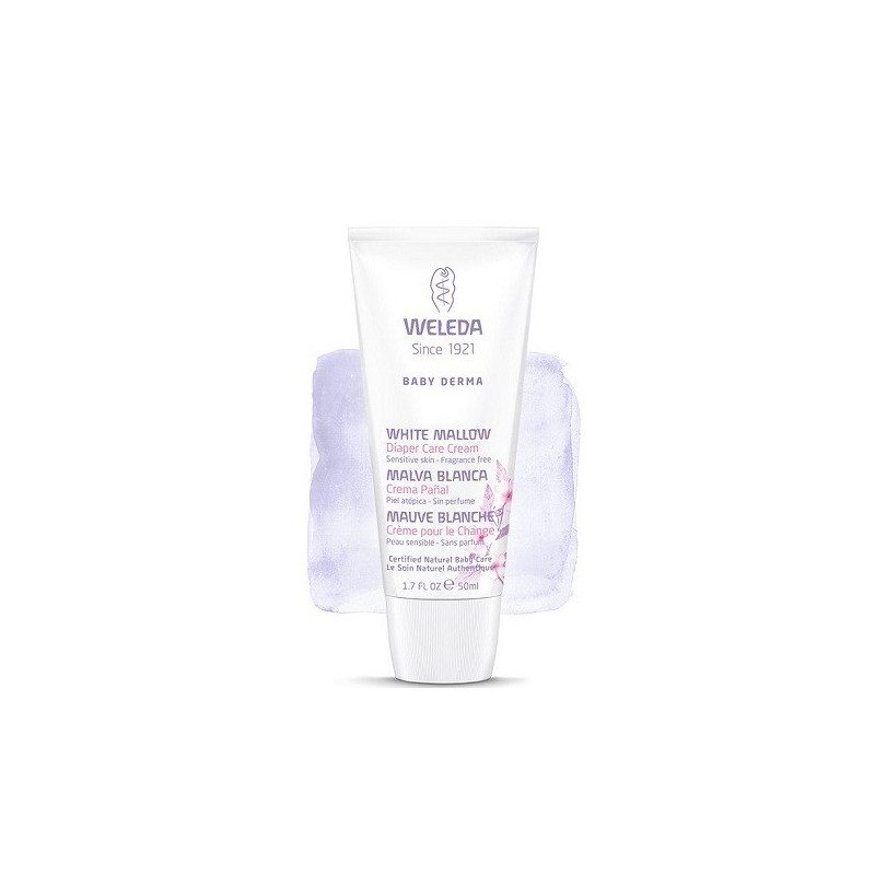Crema Fluida Weleda Baby Alla Malva Bianca - Lenitiva Per Pelli Sensibili E Dermatite Atopica, 200ml - Foto 3