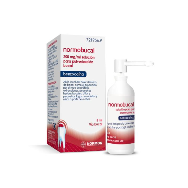 NORMOBUCAL 200 MG/ML SOLUCION PARA PULVERIZACION BUCAL