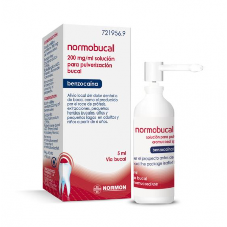 NORMOBUCAL 200 MG/ML SOLUCION PARA PULVERIZACION BUCAL