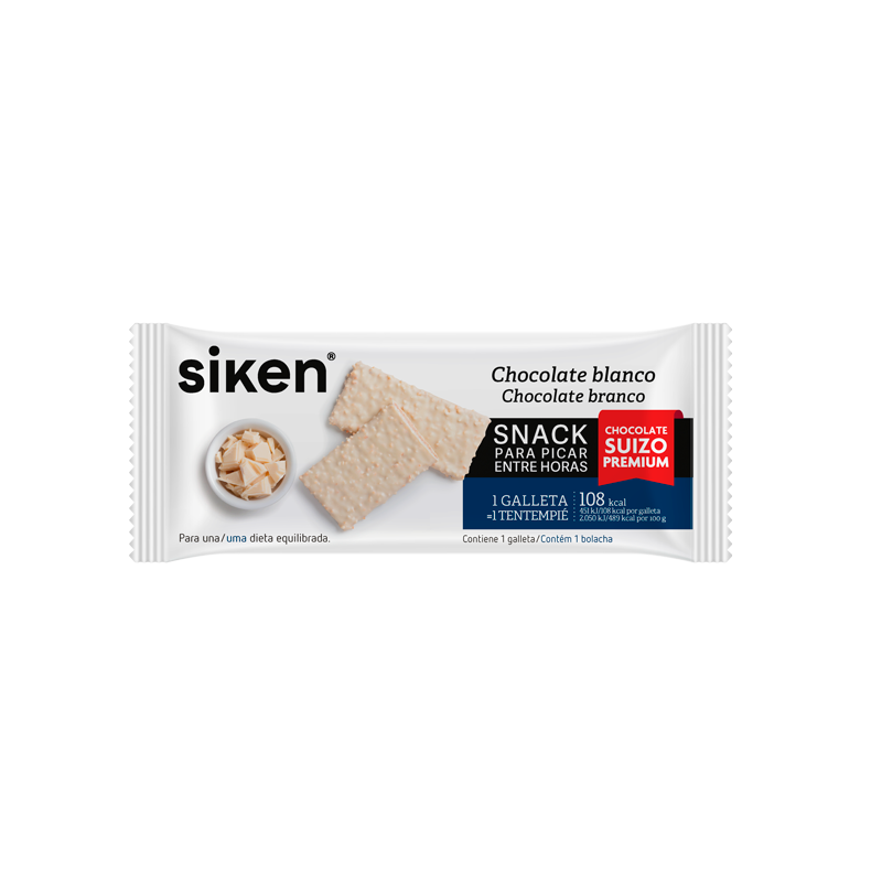 SIKEN FORM SNAK GALLETA CHOCOLATE BLANCO 1U