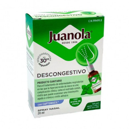 JUANOLA DESCONGESTIVO SPRAY NASAL 20ML JUANOLA DESCONGESTIVO SPRAY NASAL 20ML