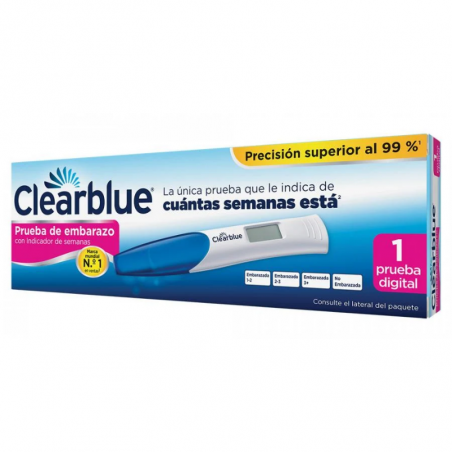 CLEARBLUE PUREBA EMBARAZO DIGITAL INIDICADOR DE SEMANAS