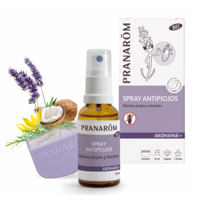 PRANAROM AROMAPAR SPRAY ANTIPIOJOS BIO + LENDRERA