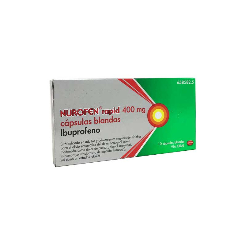 NUROFEN RAPID 400 mg CAPSULAS BLANDAS