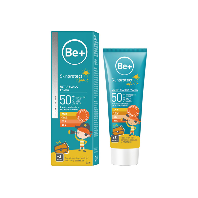 BE+ SKIN PROTECT INFANTIL ULTRA FLUIDO FACIAL FOTOPROTECTOR 50+SPF 50ML