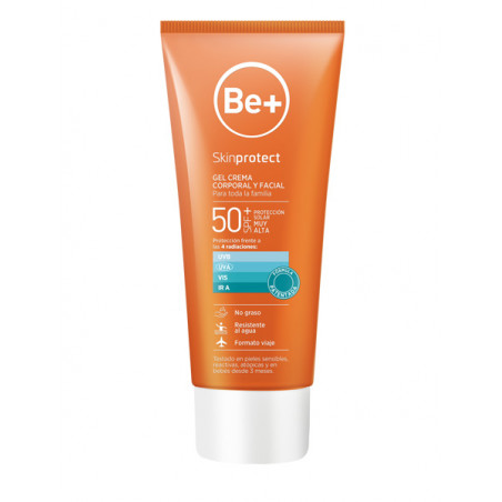 BE+ SKIN PROTECT GEL CREMA CORPORAL Y FACIAL FOTOPROTECTOR FAMILIAR 50+SPF 200ML