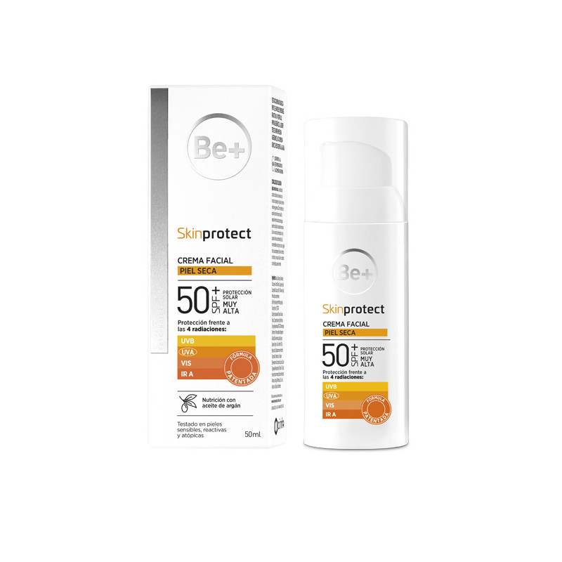 BE+ SKIN PROTECT CREMA FACIAL PIEL SECA FOTOPROTECTOR 50+SPF 50ML