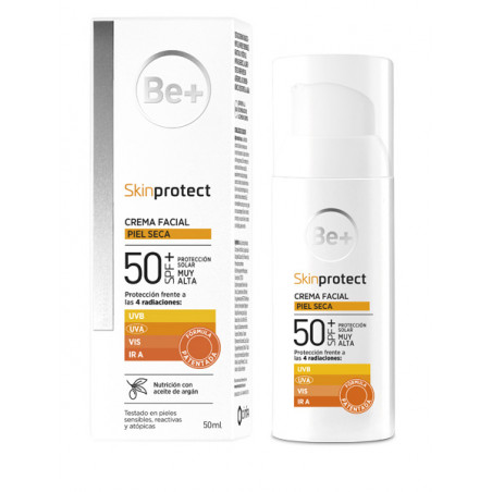 BE+ SKIN PROTECT CREMA FACIAL PIEL SECA FOTOPROTECTOR 50+SPF 50ML