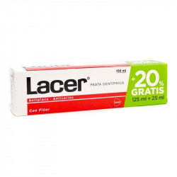 LACER PASTA ANTICARIES CON FLUOR 125 ML + 25ML GRATIS