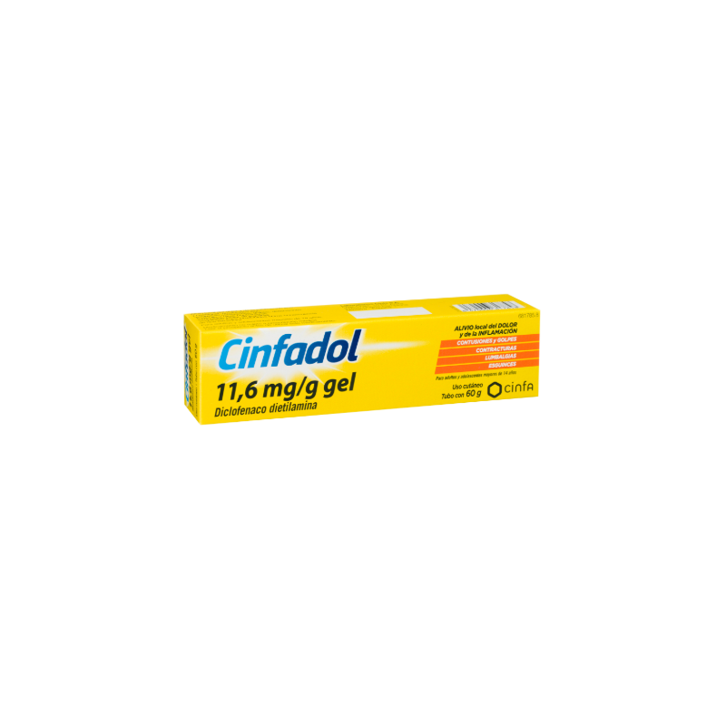 CINFADOL DICLOFENACO 11,6 MG/G GEL