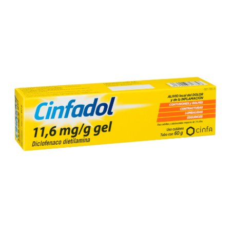 CINFADOL DICLOFENACO 11,6 MG/G GEL