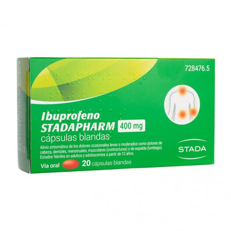 STADAPHARM IBUPROFENO 400MG CAPSULAS BLANDAS