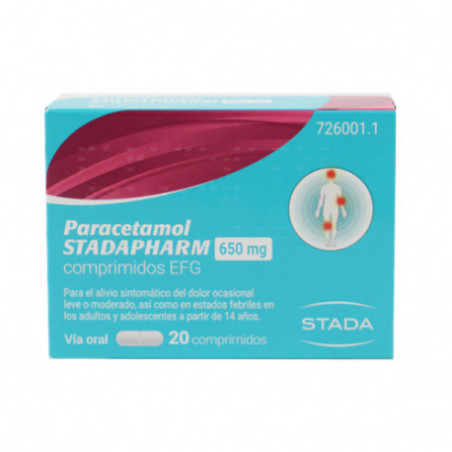 STADAPHARM PARACETAMOL 650MG COMPRIMIDOS EFG