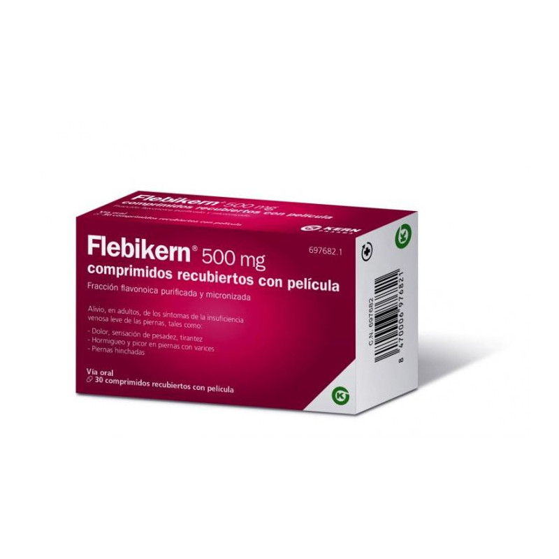 FLEBIKERN 500MG COMPRIMIDOS RECUBIERTOS CON PELICULA