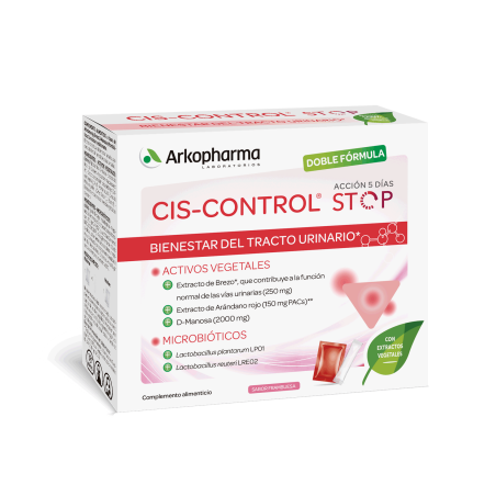 ARKOPHARMA CIS-CONTROL STOP BIENESTAR TRACTO URINARIO 15 SOBRES