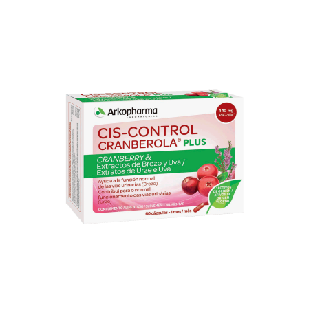 CIS-CONTROL CRANBEROLA PLUS ARANDANO ROJO 60 CÁPSULAS