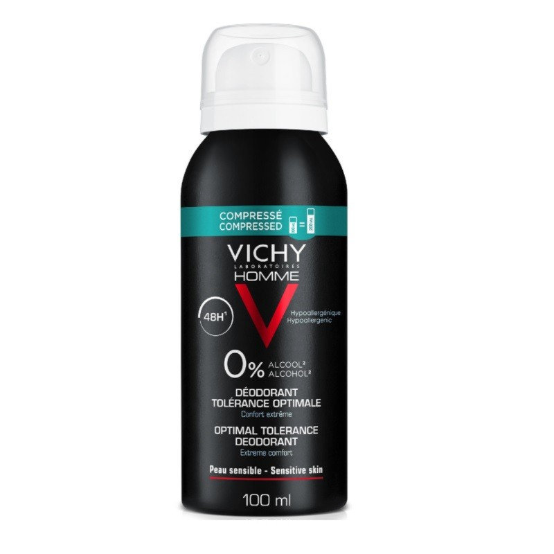 VICHY HOMME DESODORANTE SPRAY TOLERANCIA ÓPTIMA 48H 100ML