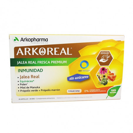 ARKOREAL JALEA REAL FRESCA PREMIUM INMUNIDAD 20 AMPOLLAS ARKOREAL JALEA REAL FRESCA PREMIUM INMUNIDAD 20 AMPOLLAS