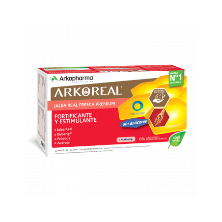 ARKOREAL JALEA REAL FRESCA PREMIUM FORTIFICANTE ESTIMULANTE 20 AMPOLLAS ARKOREAL JALEA REAL FRESCA PREMIUM FORTIFICANTE ESTIMULANTE 20 AMPOLLAS
