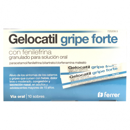 GELOCATIL GRIPE FORTE CON FENILEFRINA GRANULADO PARA SOLUCION ORAL