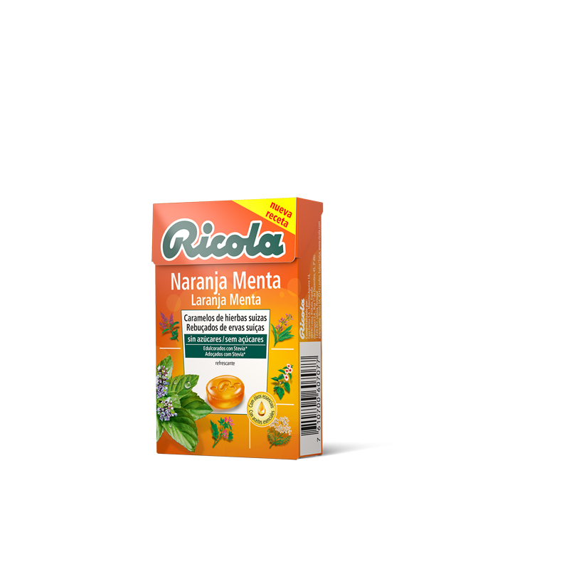 RICOLA CARAMELOS NARANJA MENTA