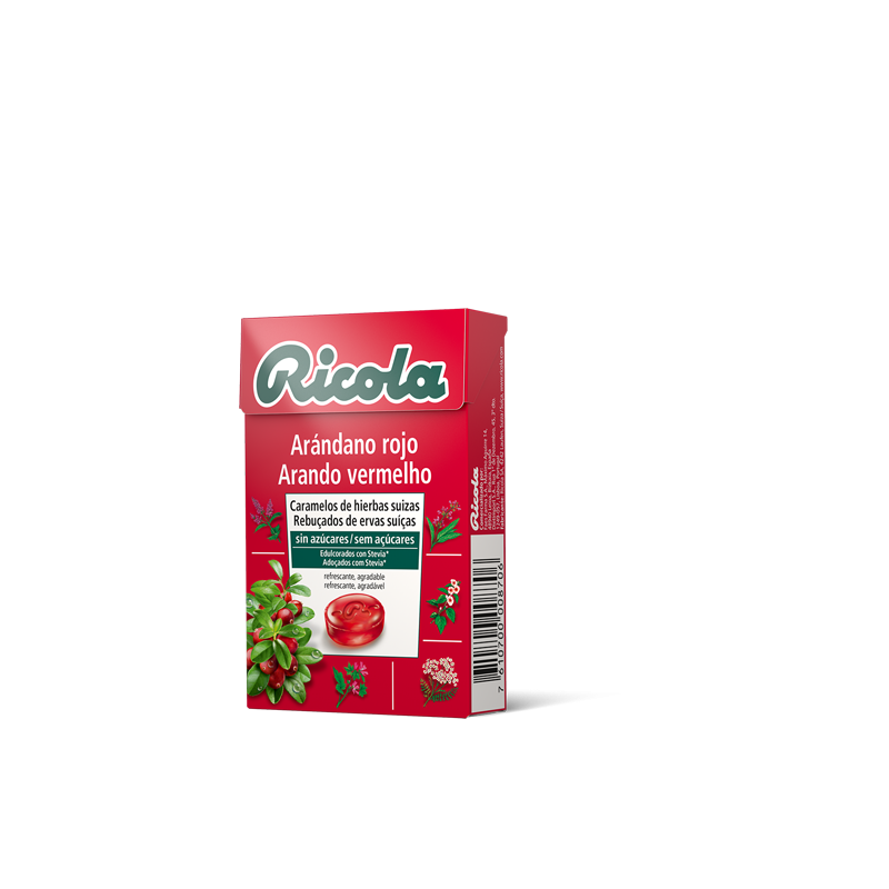 RICOLA CARAMELOS ARANDANO ROJO