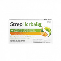 STREPHERBAL SISTEMA INMUNE PRÓPOLIS Y MELISA 16 PASTILLAS